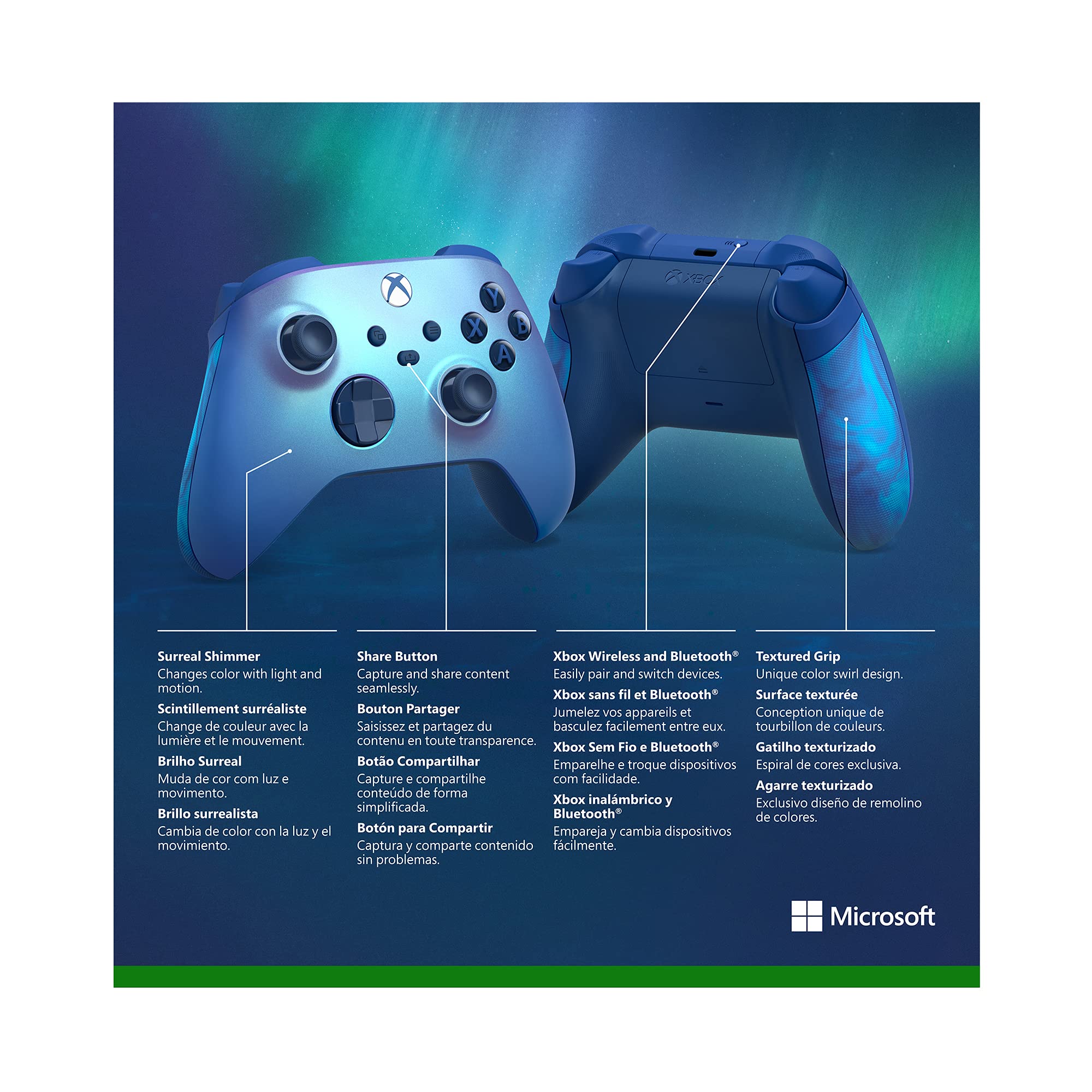SA 2010: Original Wireless Controller Aqua Shift [Microsoft] SONSTIGES