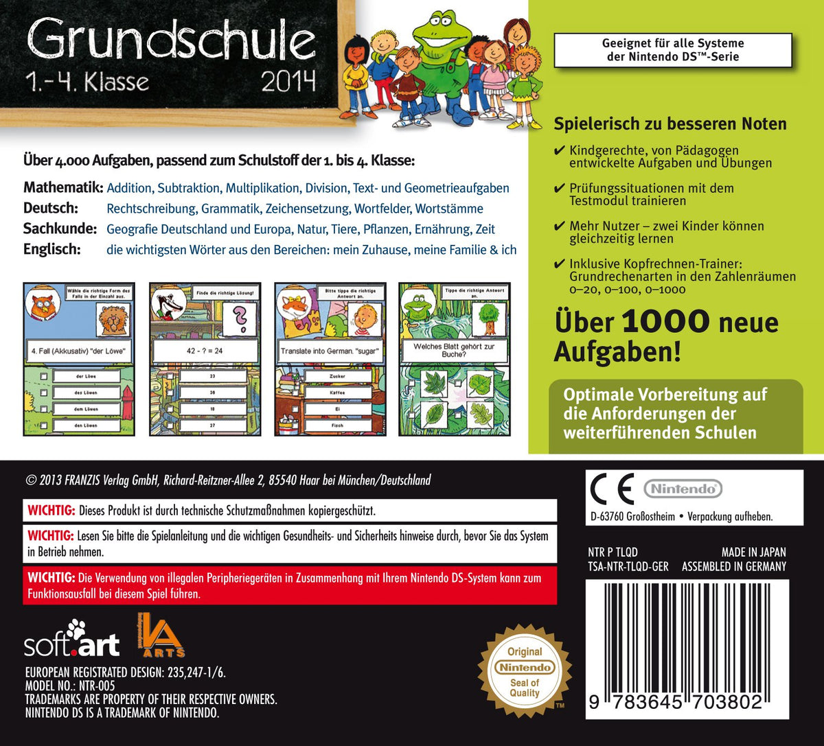 Grundschule 1.-4. Klasse - Fit fürs Gymnasium 2014