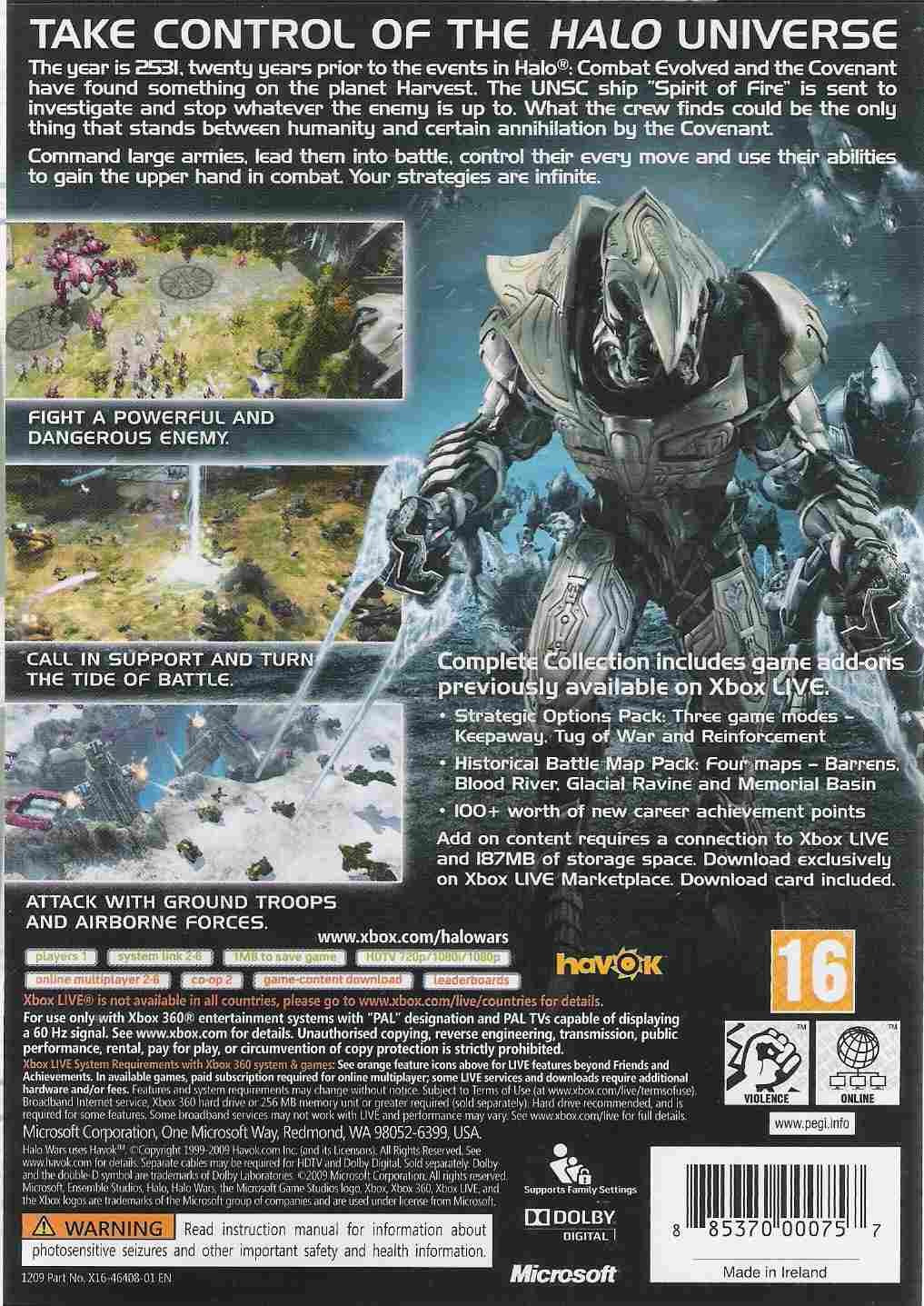 Halo Wars (GB) — Classics