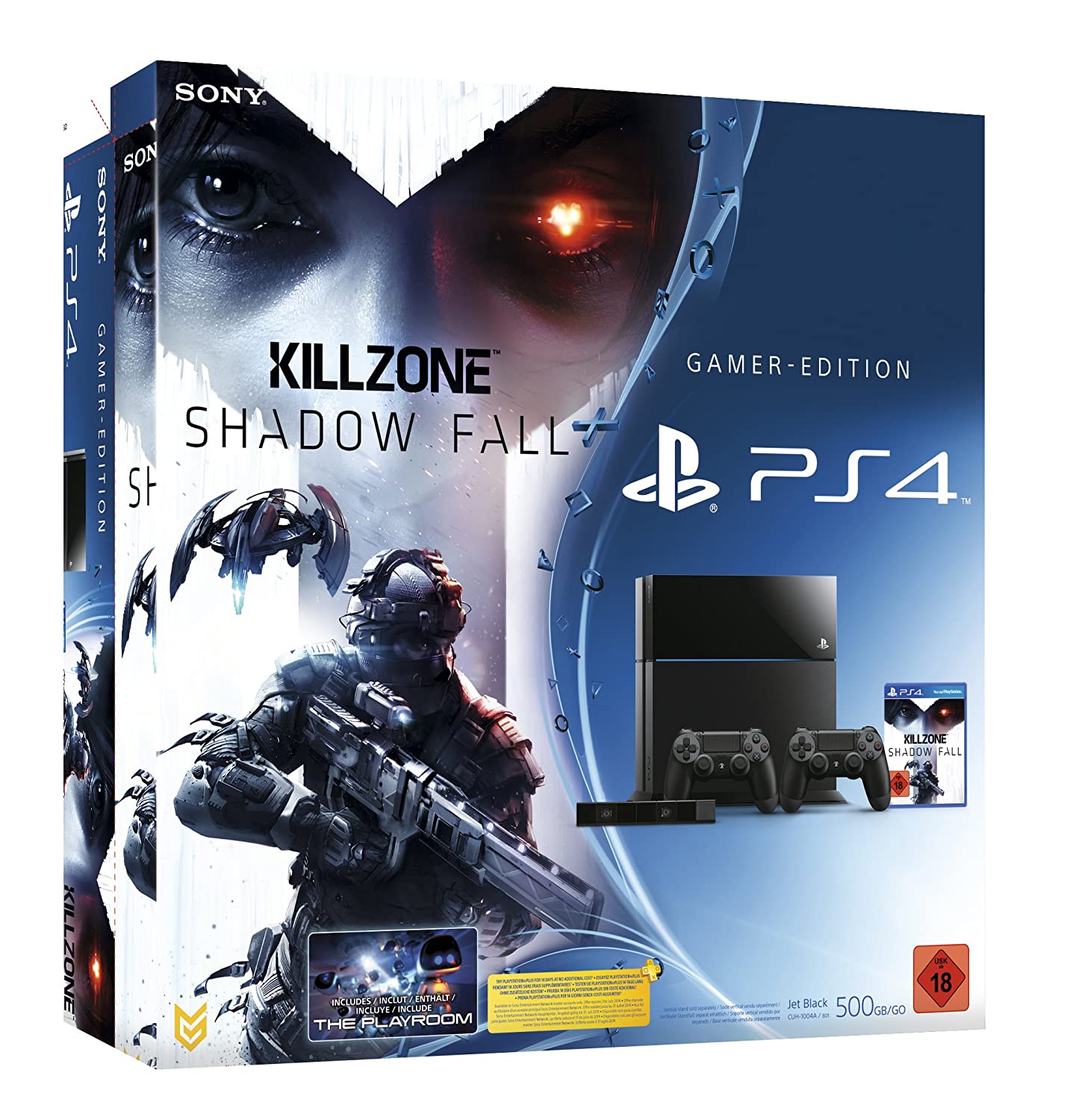 Konsole 500GB + Spiel + 2 Originale Controller + Kamera Killzone Shadowfall Edition