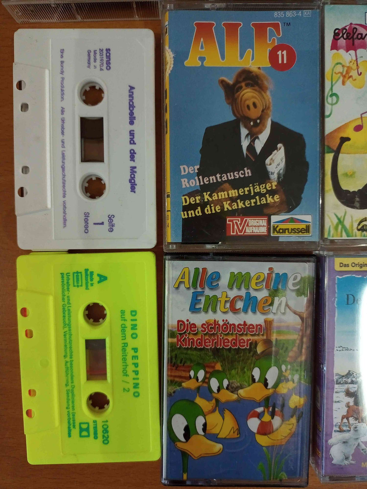 MC Kassetten-Set S38: Alf, Spongebob, Der kleine Eisbär Kinder Karussell Sammlung Tape