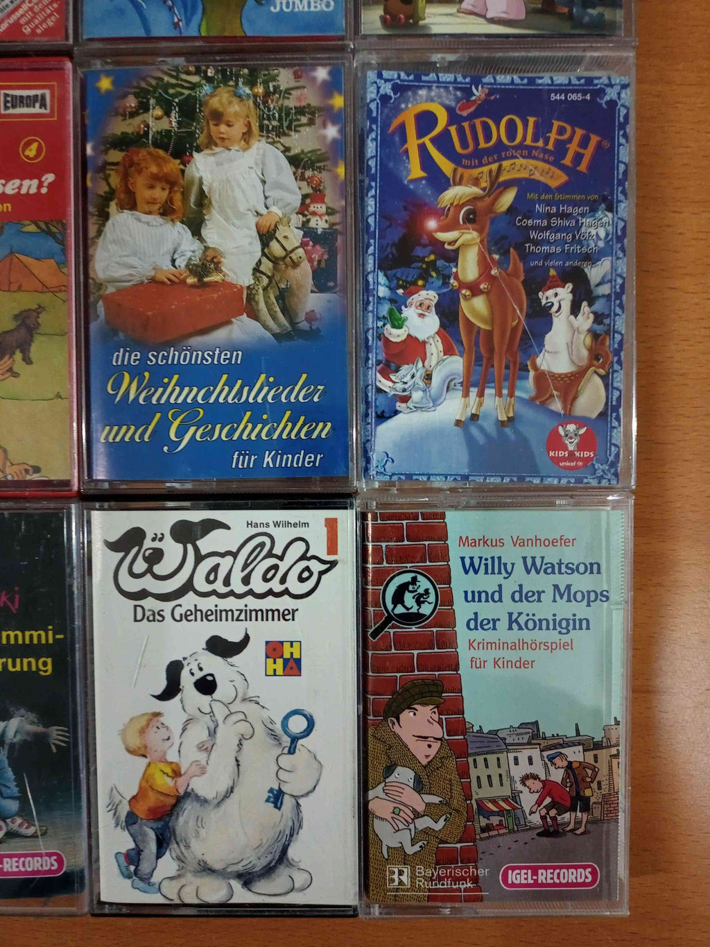 MC Kassetten-Set S52: Waldo, Lauras Stern, Rudolph, Märchen Europa Karussell Kinder