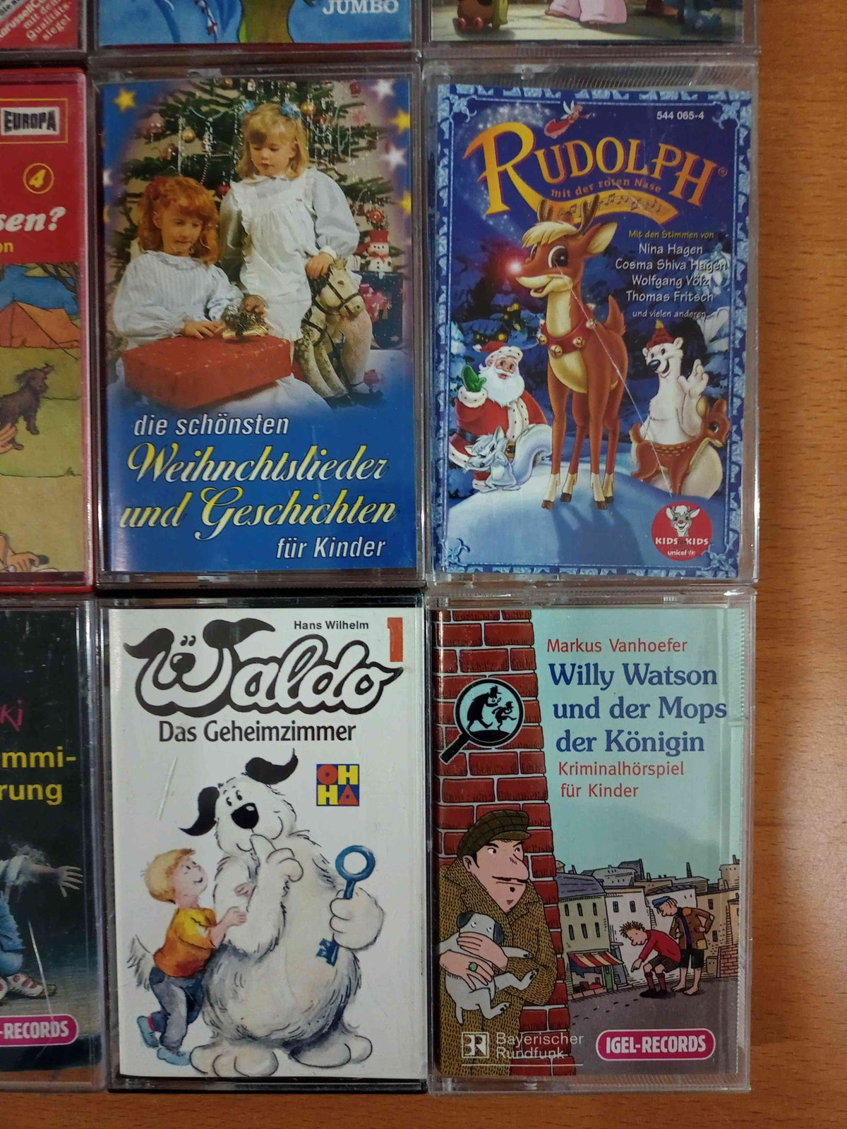 MC Kassetten-Set S52: Waldo, Lauras Stern, Rudolph, Märchen Europa Karussell Kinder