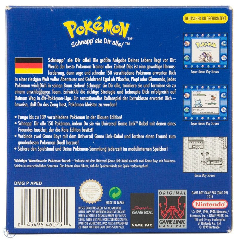 Pokemon Blaue Edition
