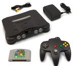 Konsole + Mario 64 + Controller schwarz + Zubehör