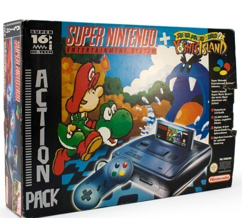 Konsole Mario World 2 + Spiel + Original Controller + Zubehör