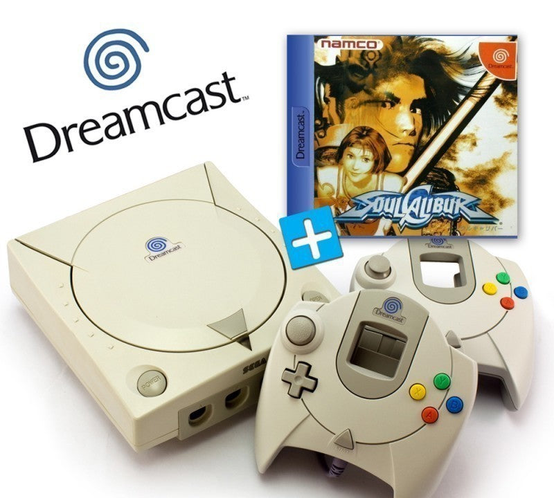 Konsole + Soul Calibur + 2 Original Controller + Zubehör