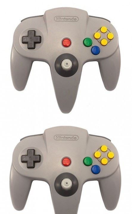 2 Original Nintendo Controller grau