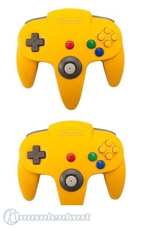 2 Original Nintendo Controller gelb