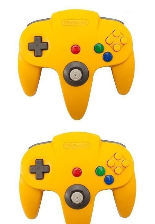 2 Original Nintendo Controller gelb