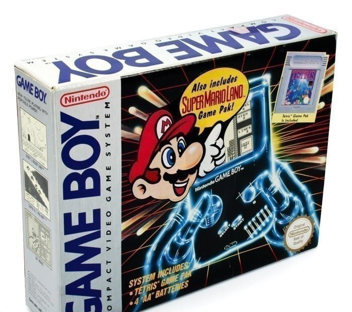 Konsole Classic DMG-01 grau +Tetris + Super Mario Land