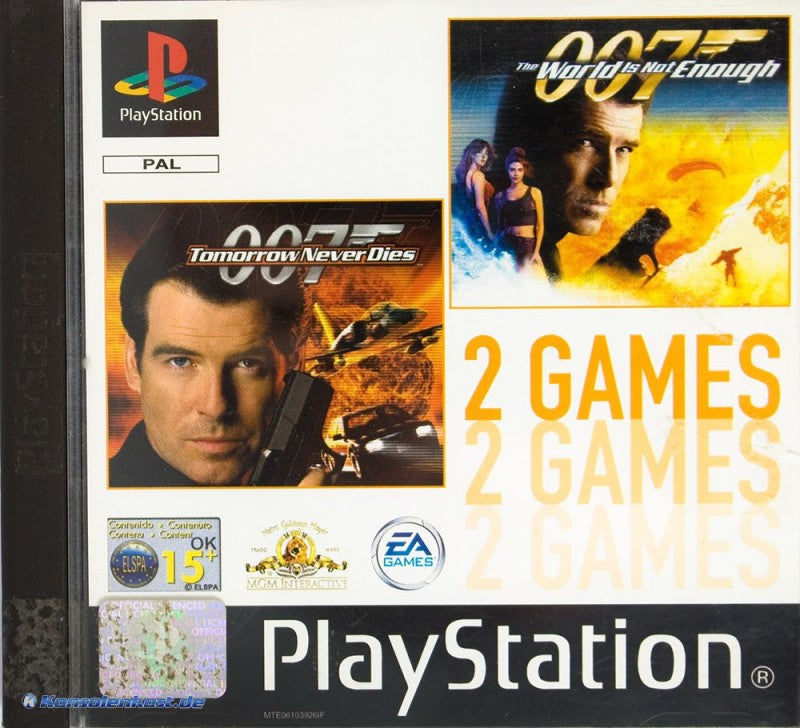 2 Spiele - 007 Tomorrow Never Dies & The World Is Not Enough