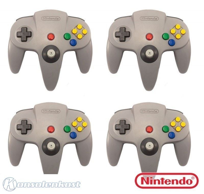 4 Original Nintendo Controller grau