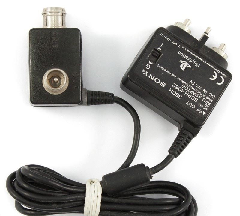 Original Sony Composite - Antennenkabel / Adapter / Unit für SCPH-1002 Konsole / SCPH-1062