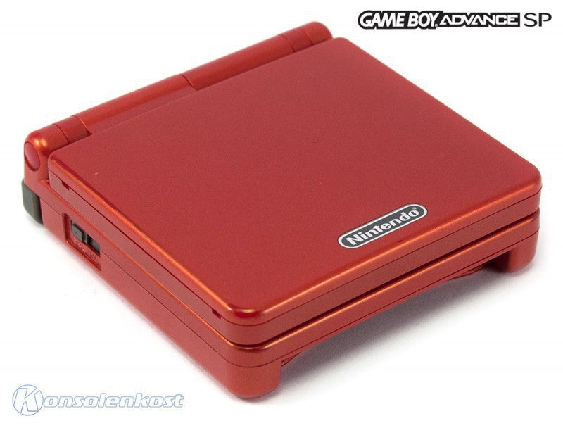 Konsole GBA SP rot Flame Red + Netzteil (US)