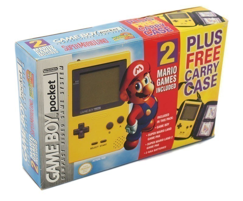 Konsole gelb Limited + 2 Mario Spiele — Collector's Edition