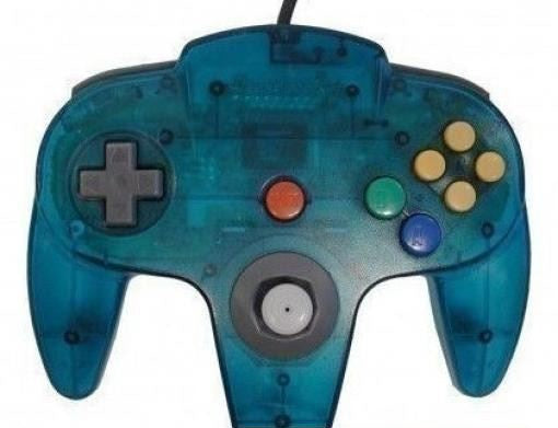 Original Controller Clear-Blue / blau-transparent NUS-005 [Nintendo]