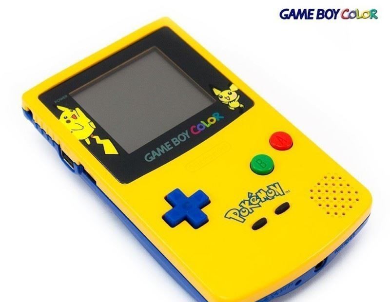 Konsole #Limited Pokemon Edition - Yellow / Gelb IPS LCD Display Mod