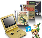 MegaSet: Konsole GBA SP + Zelda II + A Link to the Past + Minish Cap + Netzteil