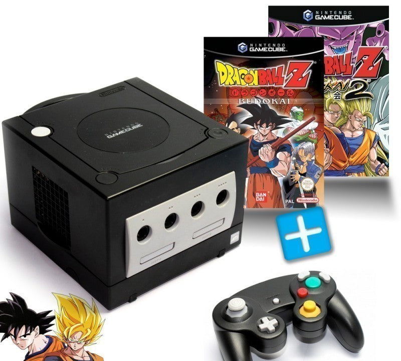 Konsole schwarz + Dragon Ball Z 1 + 2 + Controller