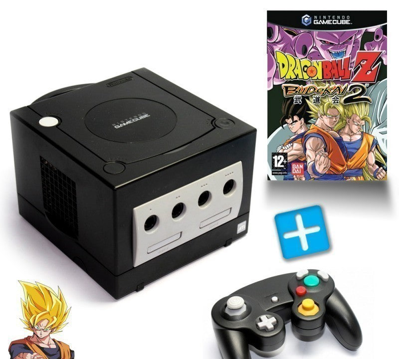 Konsole schwarz + Dragon Ball Z 2 + Controller