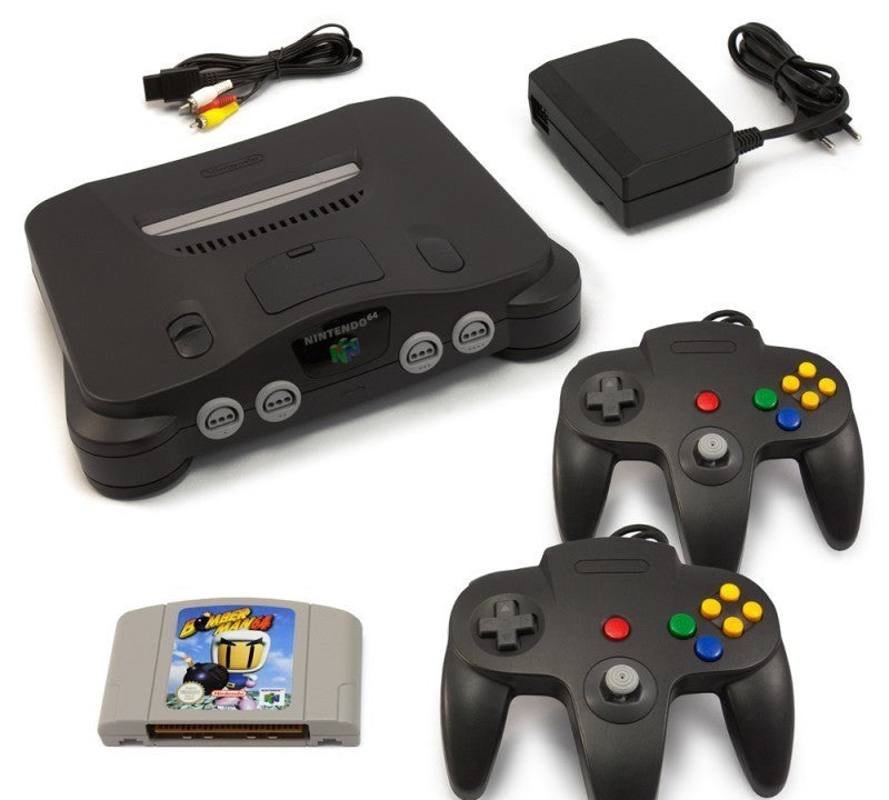 Konsole + Bomberman + 2 Controller + Zubehör