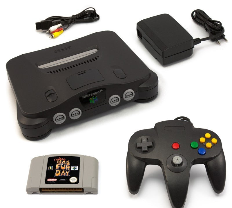 Konsole + Conker's Bad Fur Day + Controller + Zubehör