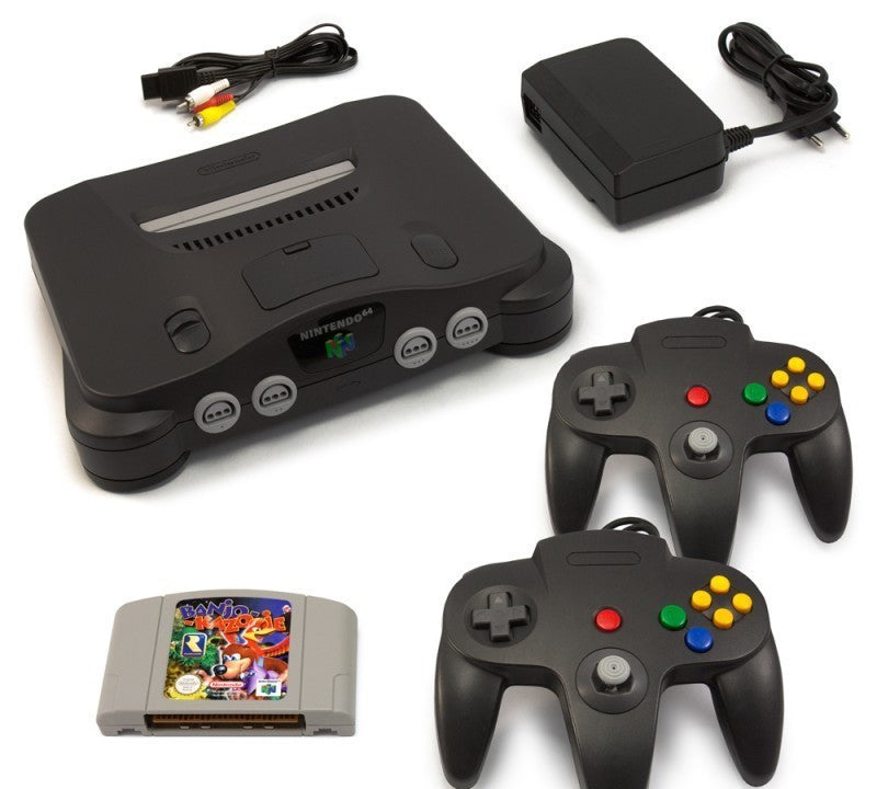 Konsole + Banjo Kazooie + 2 Controller + Zubehör