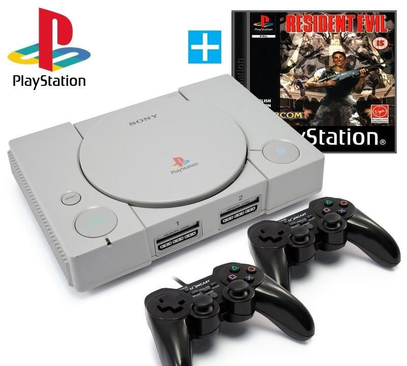 Konsole + Resident Evil + 2 Controller + Zubehör