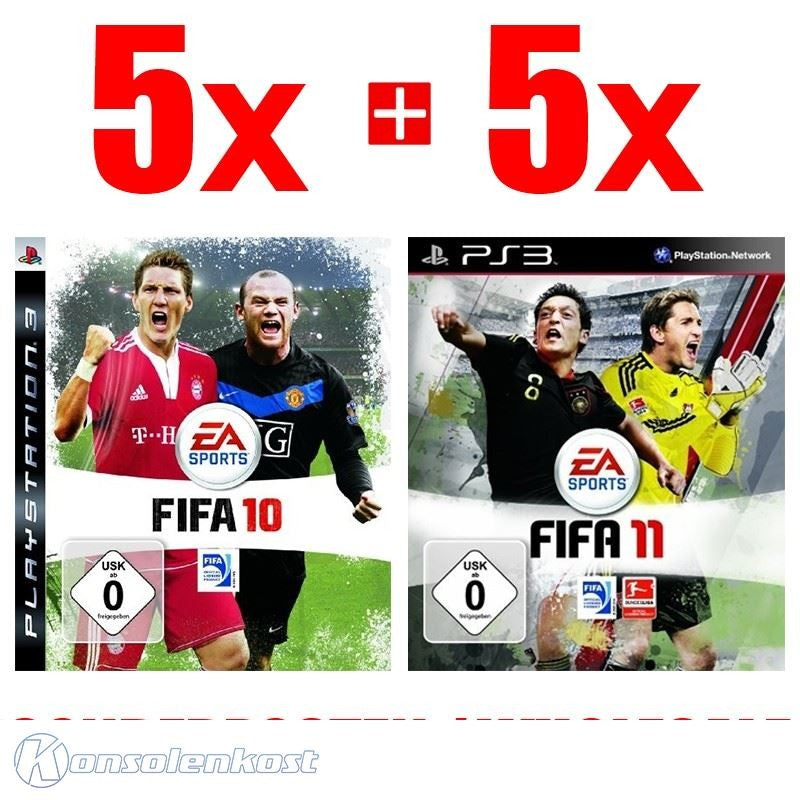 5x FIFA 11 + 5x FIFA 10