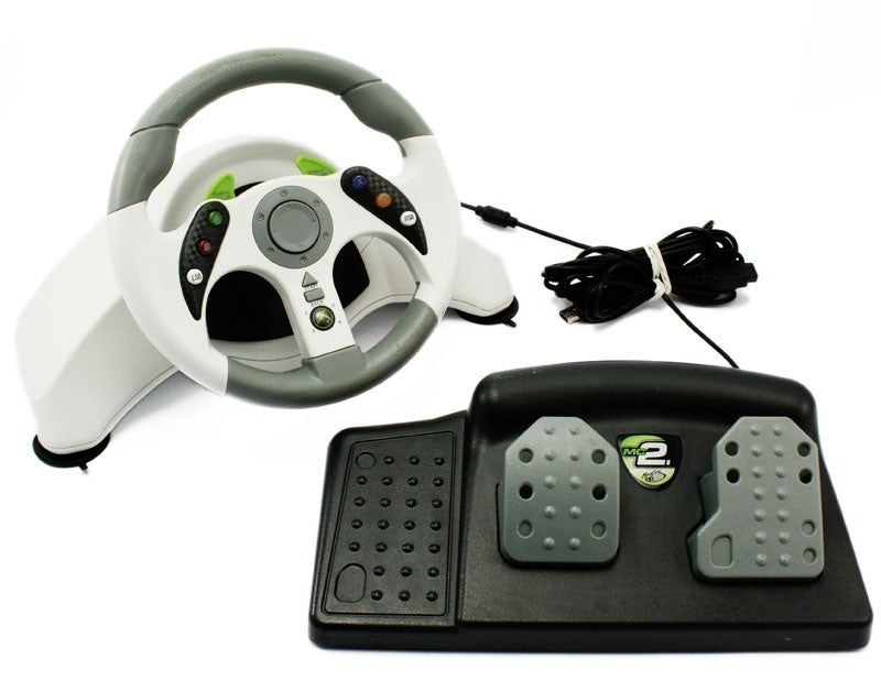 MC2 Racing Wheel / Lenkrad + Pedale weiß [MadCatz]