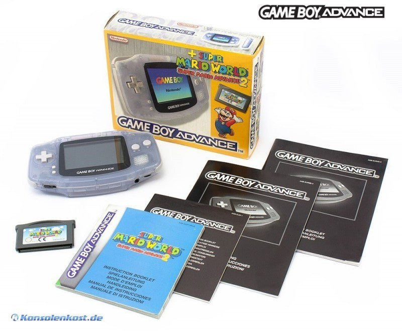 Konsole transp.-blau Clear Blue Glacier Mario Advance 2 Set