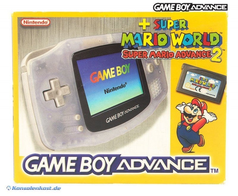 Konsole transp.-blau Clear Blue Glacier Mario Advance 2 Set