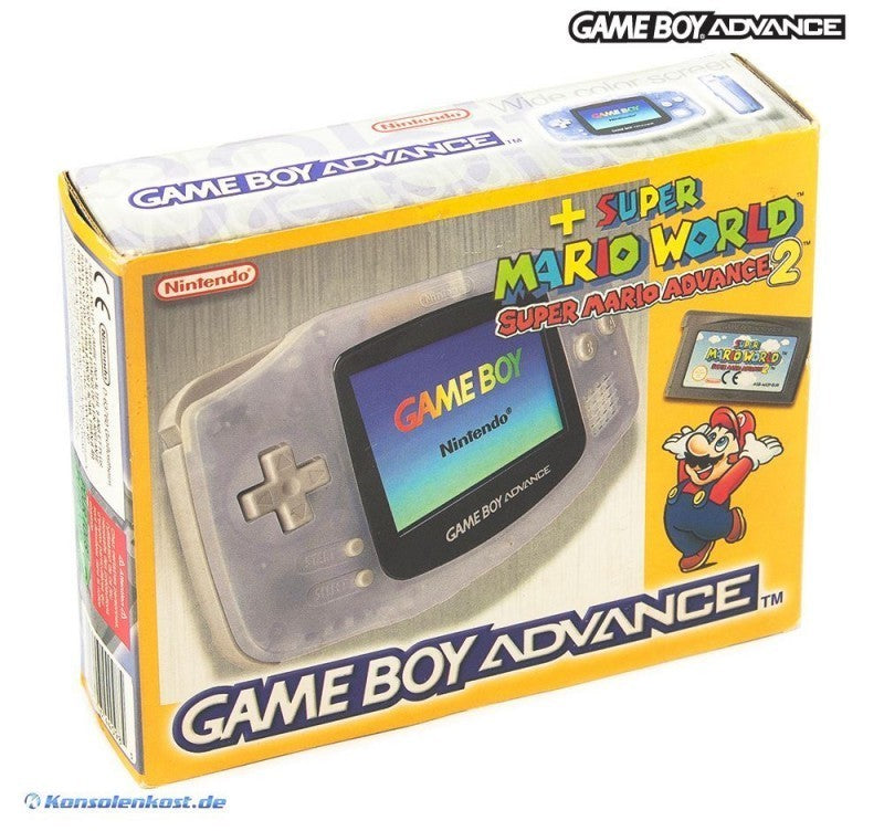 Konsole transp.-blau Clear Blue Glacier Mario Advance 2 Set