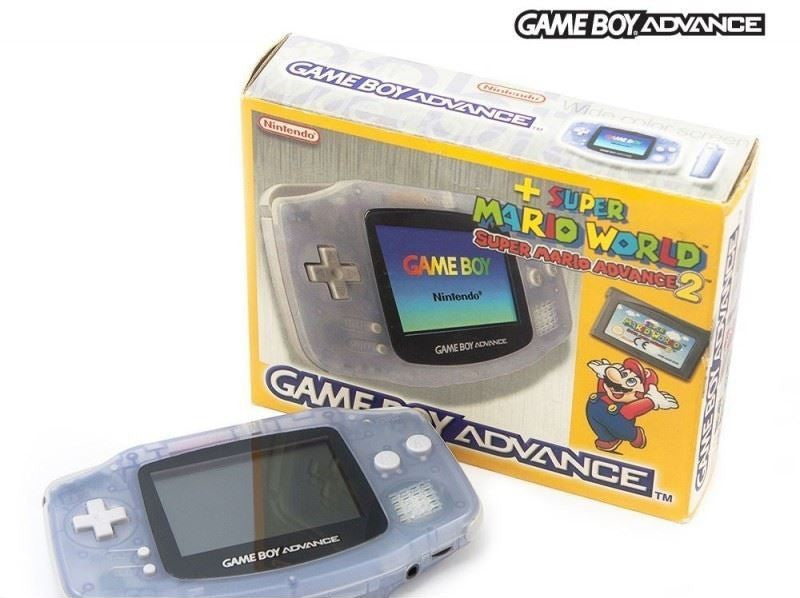 Konsole transp.-blau Clear Blue Glacier Mario Advance 2 Set
