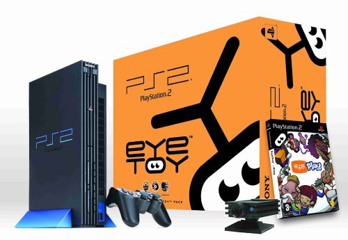 Konsole Eye Toy Play 1 Bundle + Spiel + Original Controller + Kamera + Zubehör