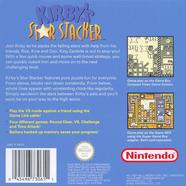 Kirby's Star Stacker
