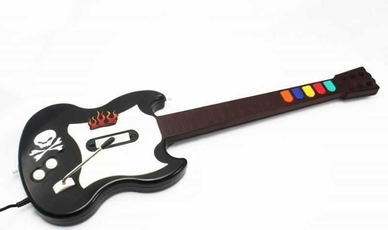 Guitar Hero Controller / Wired Gitarre schwarz-weiß [RedOctane]