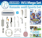 MegaSet: Konsole + Mario & Sonic + Wii Sports + Remote + Zubehör weiß