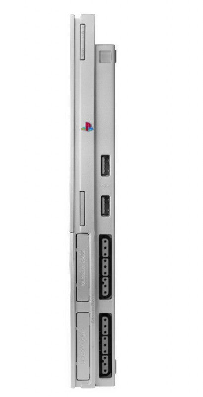 MegaSet: Konsole Slim + 5 Spiele + Original Controller + Zubehör silber