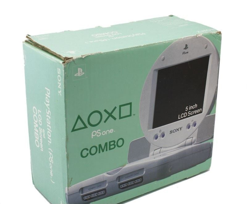 Konsole PSOne Slim + Sony TFT Monitor + Controller + Zubehör