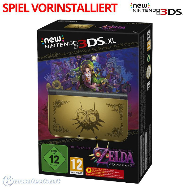 Konsole XL Zelda Majora's Mask Edition + Spiel vorinst. + Netzteil — Zelda Majora's Mask Edition