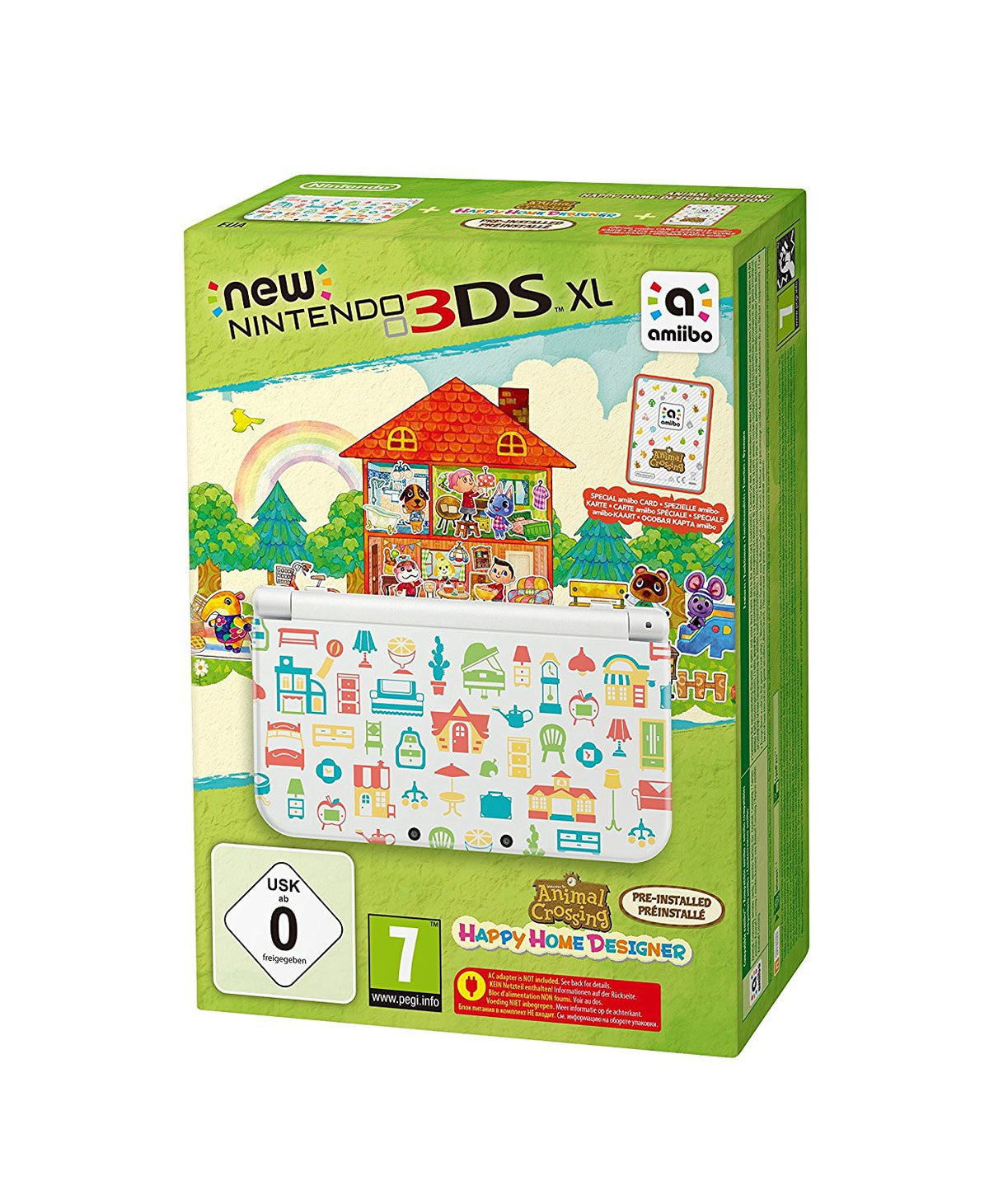 Konsole XL Animal Crossing Edition + Spiel + Netzteil — Animal Crossing Edition