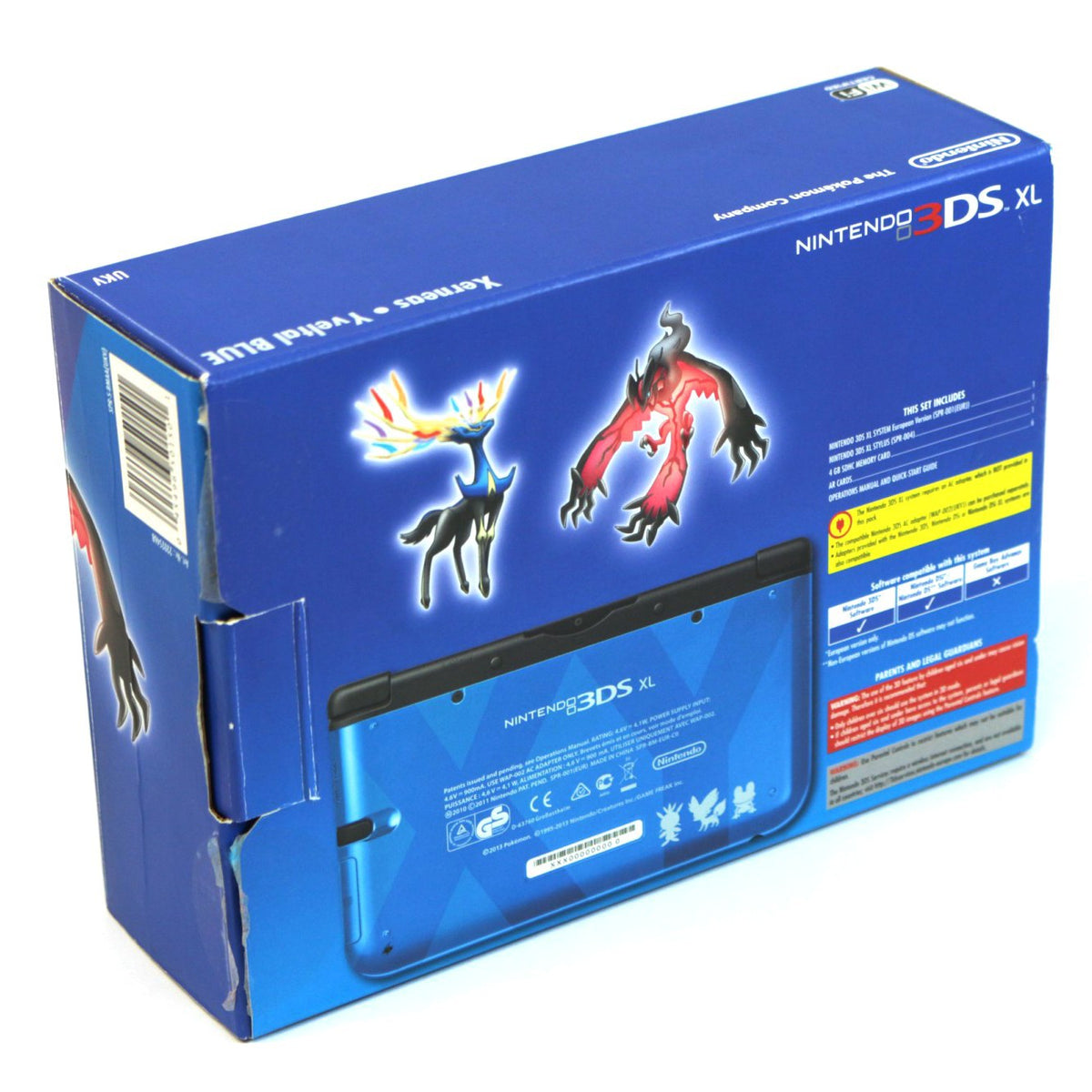 Konsole XL Pokemon XY Edition blau + Netzteil