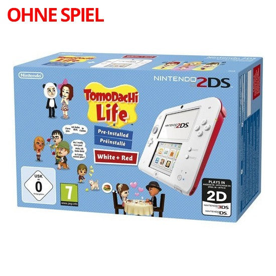 Konsole weiß-rot Tomodachi Life Edition + Netzteil — weiß-rot Tomodachi Life Edition