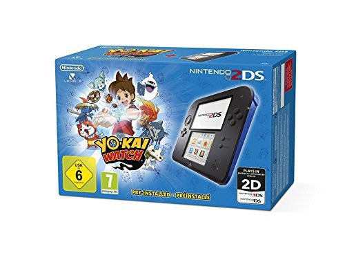 Konsole schwarz-blau Yo-Kai Watch Edition + Spiel + Netzteil — schwarz-blau Yo-Kai Watch Edition