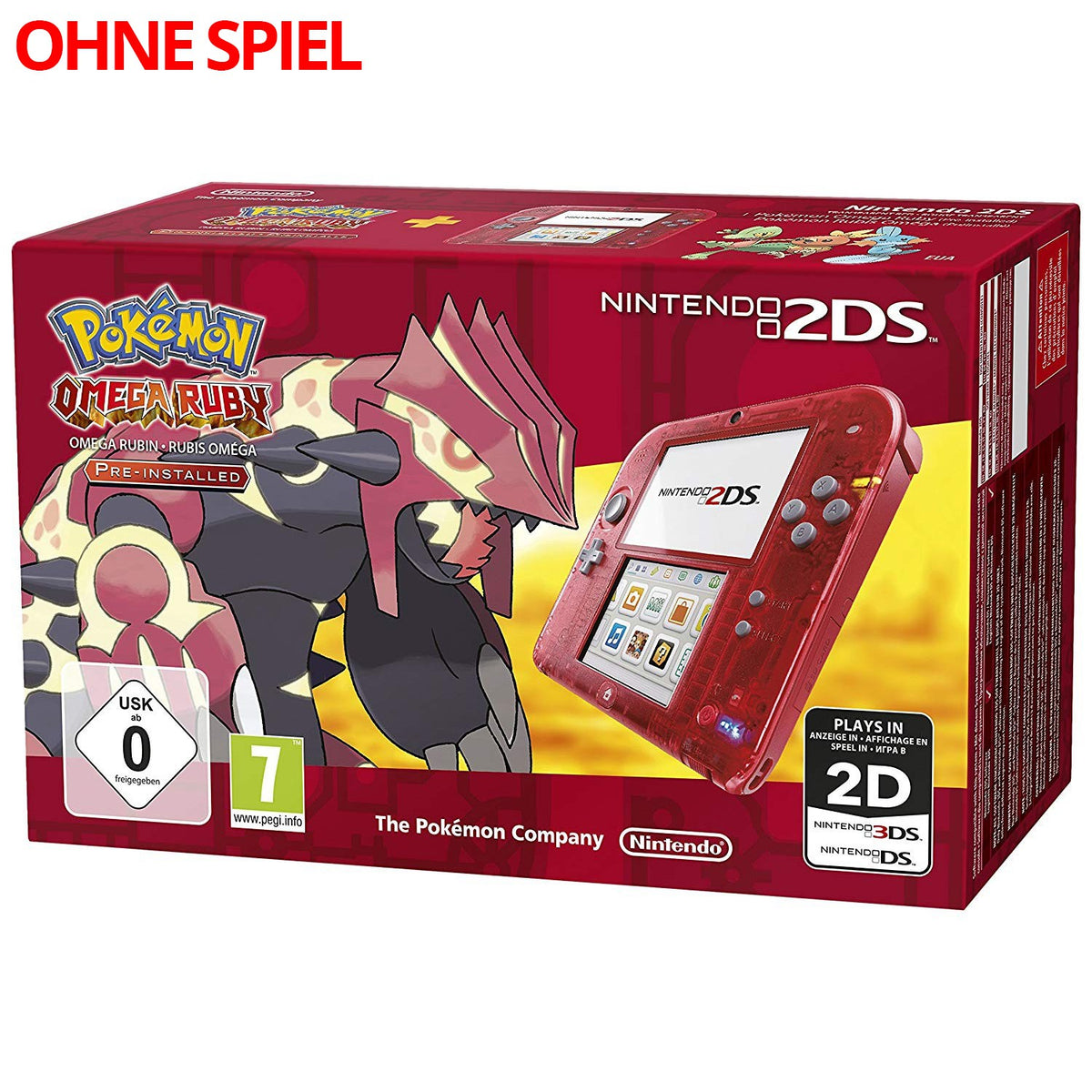 Konsole Pokemon Omega Rubin Edition + Netzteil — Pokemon Omega Rubin Edition