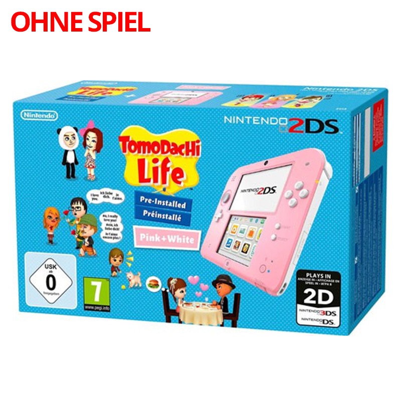 Konsole pink-weiß Tomodachi Life Edition + Netzteil — pink-weiß Tomodachi Life Edition