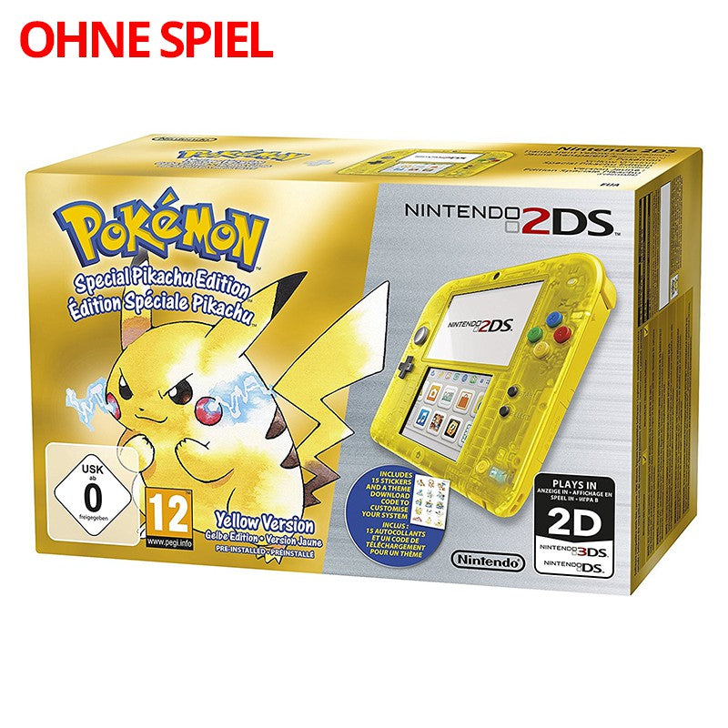 Konsole gelb-transp. Pokemon Gelbe Edition + Netzteil — gelb-transp. Pokemon Gelbe Edition