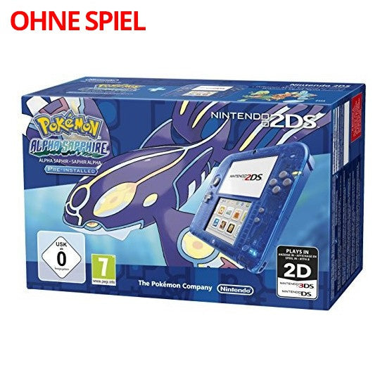 Konsole Pokemon Alpha Saphir Edition + Netzteil — Pokemon Alpha Saphir Edition